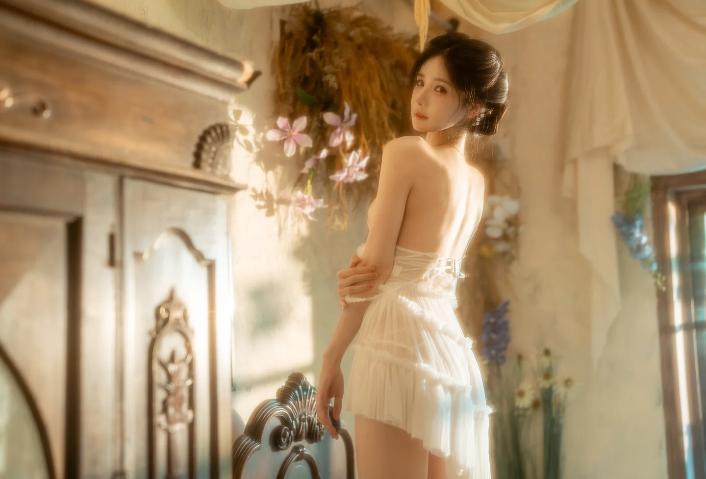 橙子喵酱&铁手叫兽_会员花絮_橙子小白裙_50P_1_11GB tg@simisebaisi 【丝足阁】009.webp